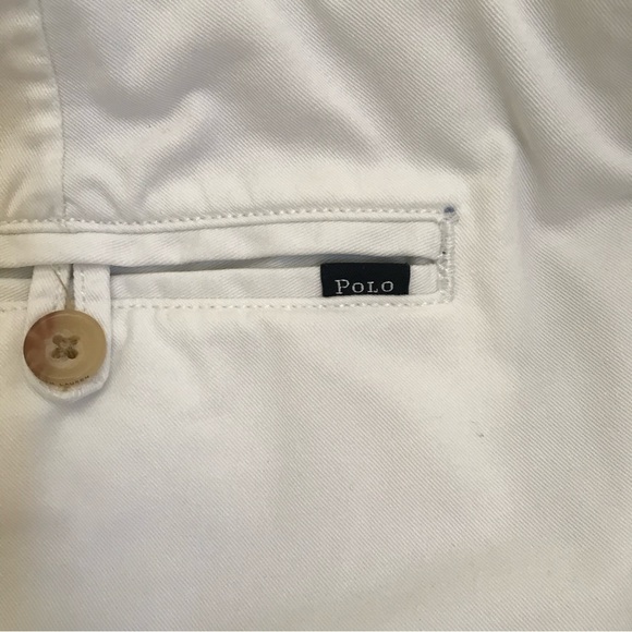 SOLD on eBay Men's White Polo Ralph Lauren Shorts Size 32 Stretch Classic Fit - Picture 3 of 5
